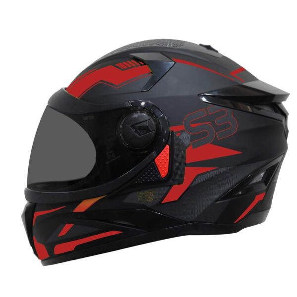 Steelbird SBH-17 Terminator ISI Certified Matt Finish Full Face Graphic Helmet